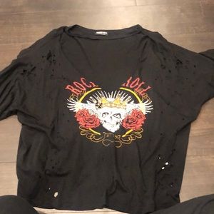 Rock and Roll tattoo shirt Fashionnova